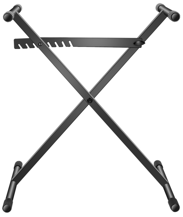 Rockville Double X Braced Keyboard Stand+Push Button Lock For Korg Pa700 
