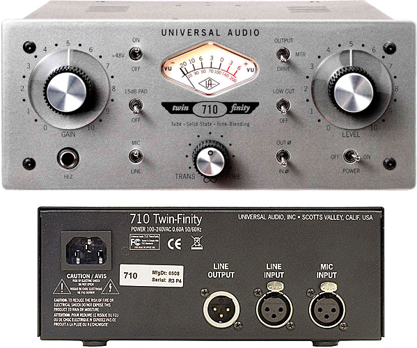 Universal Audio 710 Twin-Finity Mic Preamp / DI Box