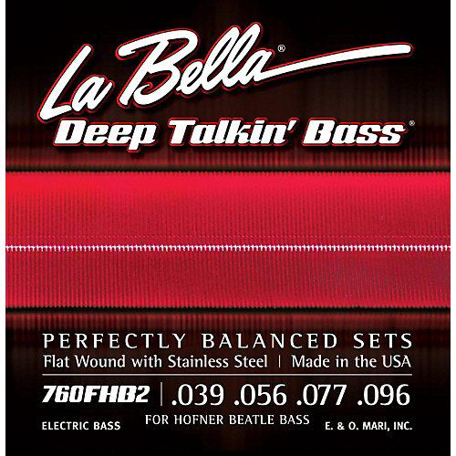 La Bella 760FHB2 Beatle Bass Flatwound Bass Guitar Strings