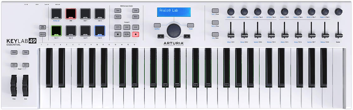 Arturia KeyLab Essential 49 Key MIDI Keyboard Controller