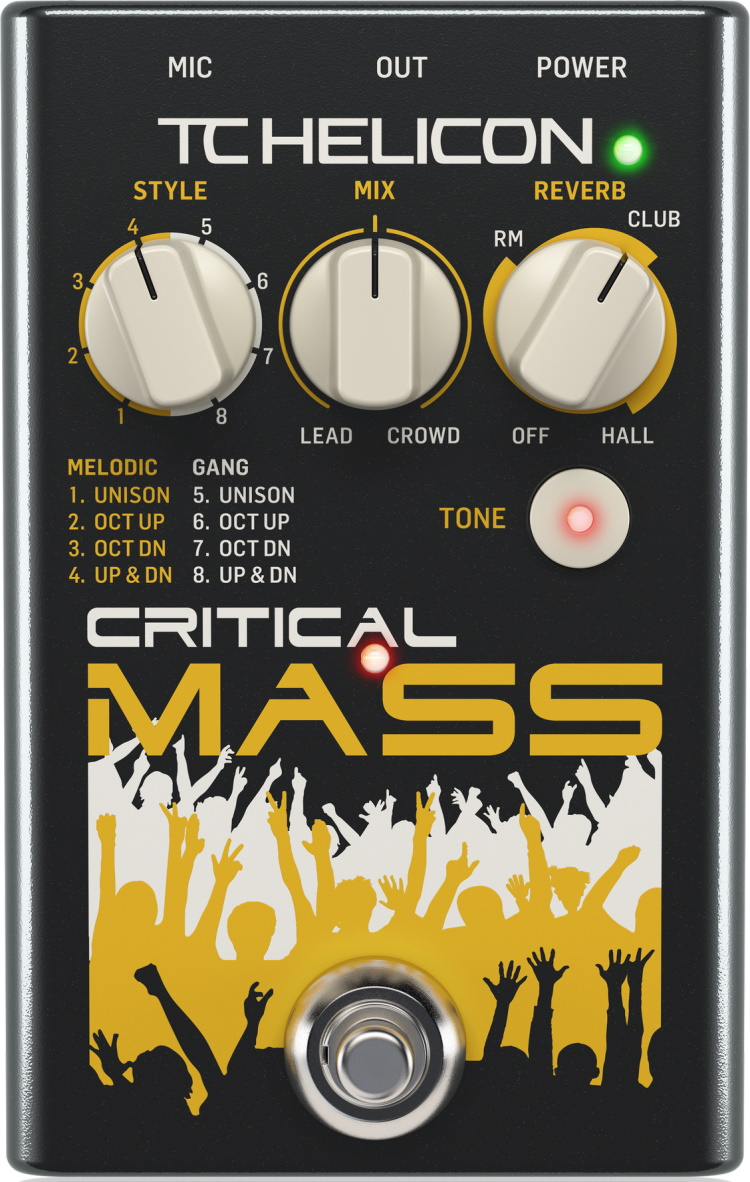 TC-Helicon Critical Mass Vocal Harmony Effects Pedal