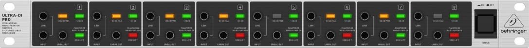 Behringer Ultra-DI Pro DI800 v2 8-channel Active Instrument Direct Box