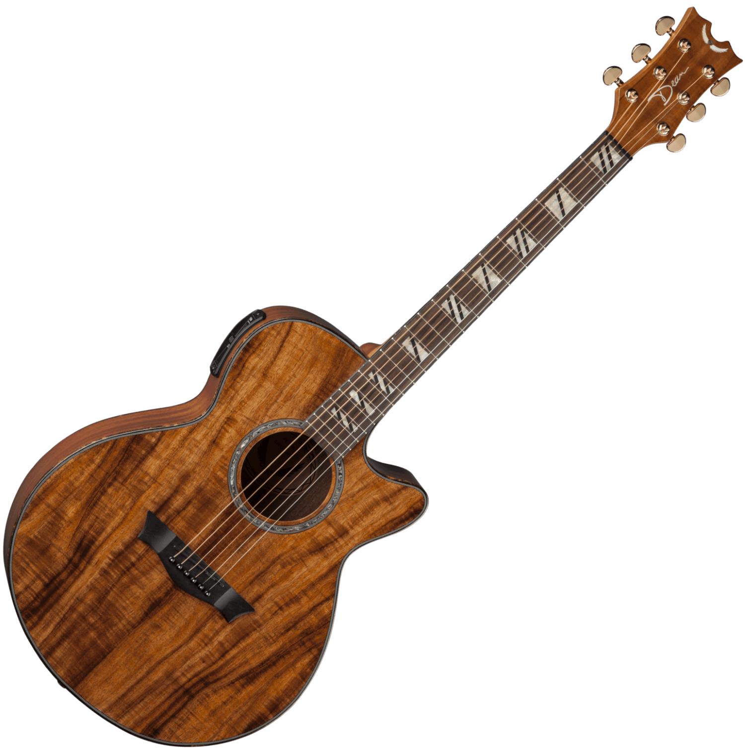 Dean Performer Koa 6 String Acoustic-Electric Guitar