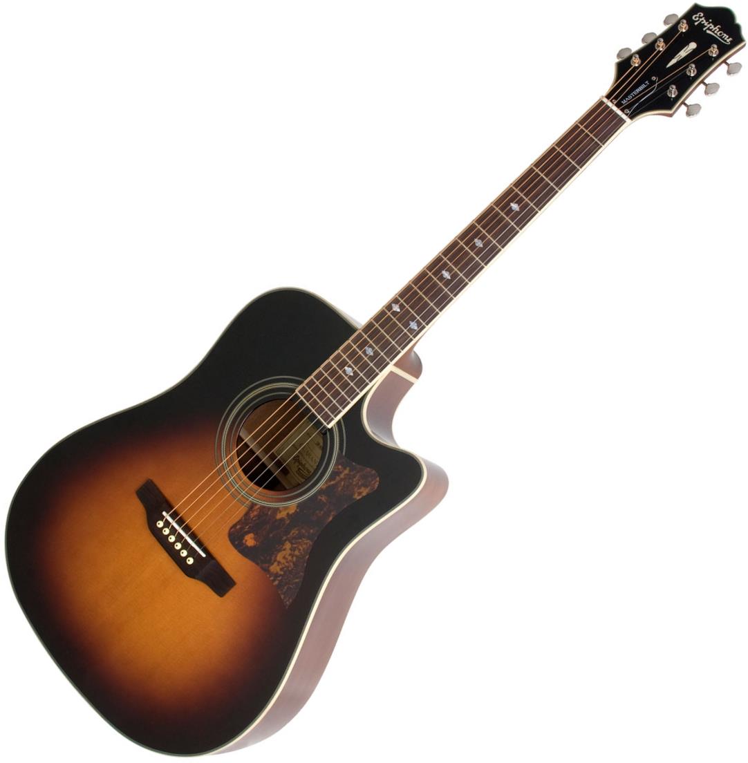 color vintage sunburst Epiphone DR-500MCE Acoustic/Electric Guitarras electroacústicas 