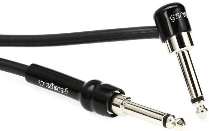 George Ls .225 Straight to Right Angle Guitar Cable