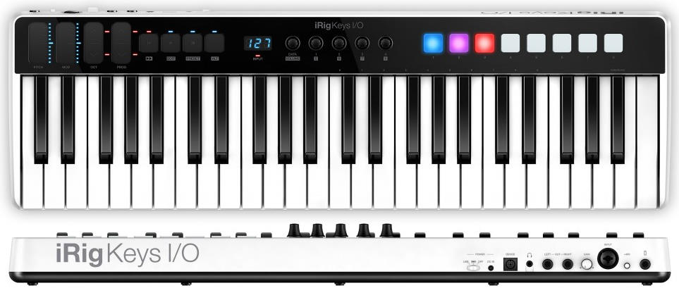 IK Multimedia iRig Keys I/O 49 Key MIDI Controller Keyboard