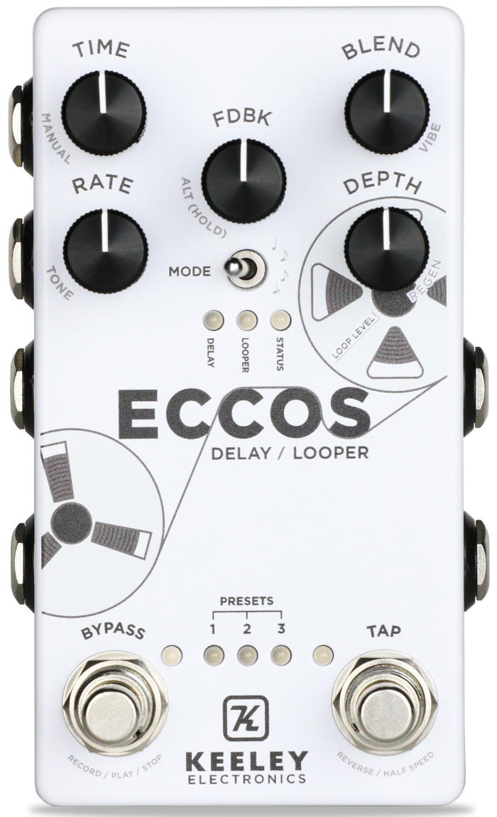 Keeley ECCOS Modulated Digital Delay Looper Pedal