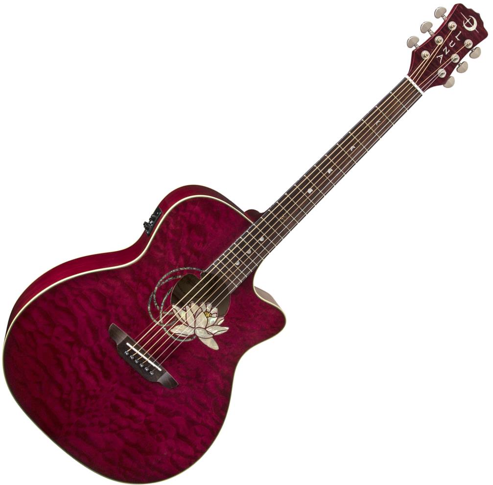 Luna Flora Lotus Acoustic-Electric Guitar