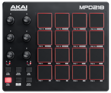 Akai Professional MPD218 MIDI Pad Controller