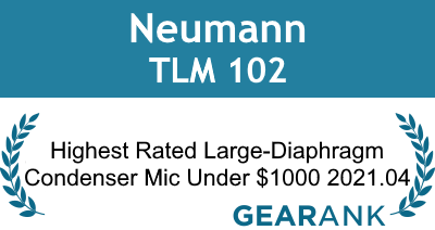 Neumann TLM 102: Highest Rated Large-Diaphragm Condenser Mic Under $1000 - 2021.04