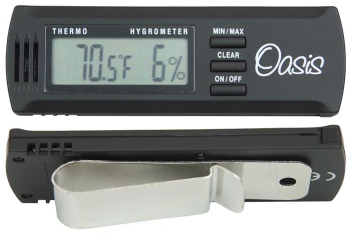 Oasis OH-2 Digital Hygrometer With Clip