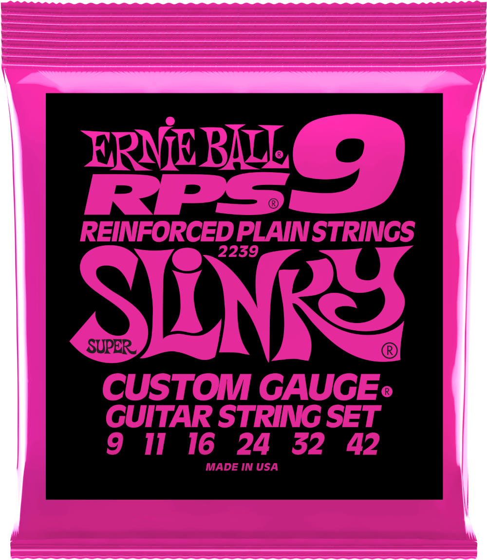 Ernie Ball 2239 Super Slinky RPS Nickel Wound Electric Guitar Strings (Super Light Gauge)