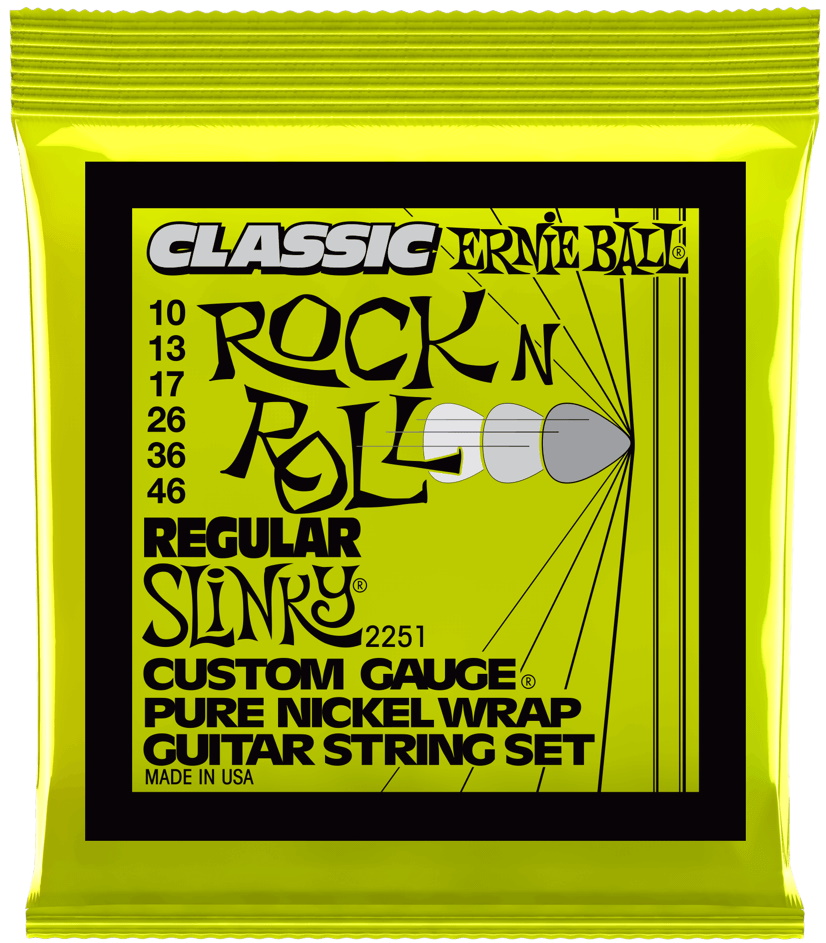 Ernie Ball 2251 Regular Slinky Classic Rock N Roll Electric Guitar Strings