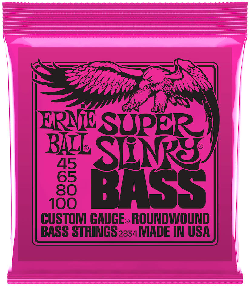Ernie Ball 2834 Super Slinky Roundwound Bass Guitar String Set