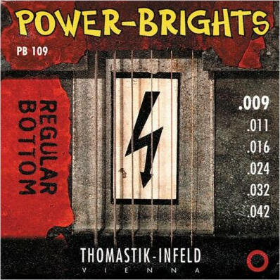 Thomastik-Infeld PB109 Power-Brights Electric Guitar Strings (Super Light Gauge)