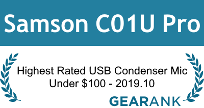 Samson C01U Pro: Highest Rated USB Condenser Mic Under $100 - 2019.10