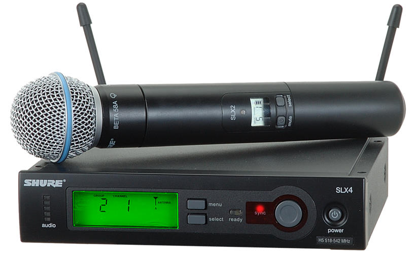 Shure SLX24/BETA58 Handheld Wireless Microphone System