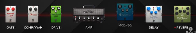 Spark 40 effects signal chain as in the app