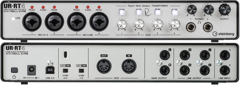 Steinberg UR-RT4 USB Audio Interface with 4 Rupert Neve Transformers