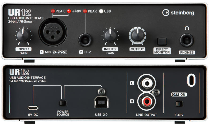 Steinberg UR12 2-Channel USB Audio Interface | Gearank