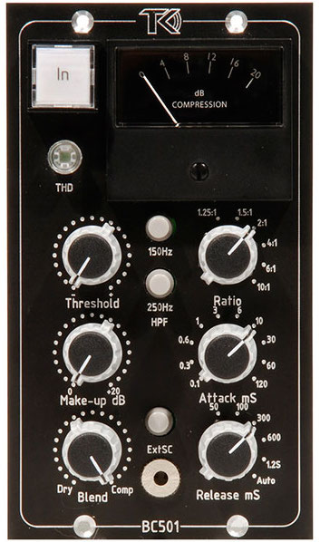 TK Audio BC501 Stereo Bus Compressor - 500 Series