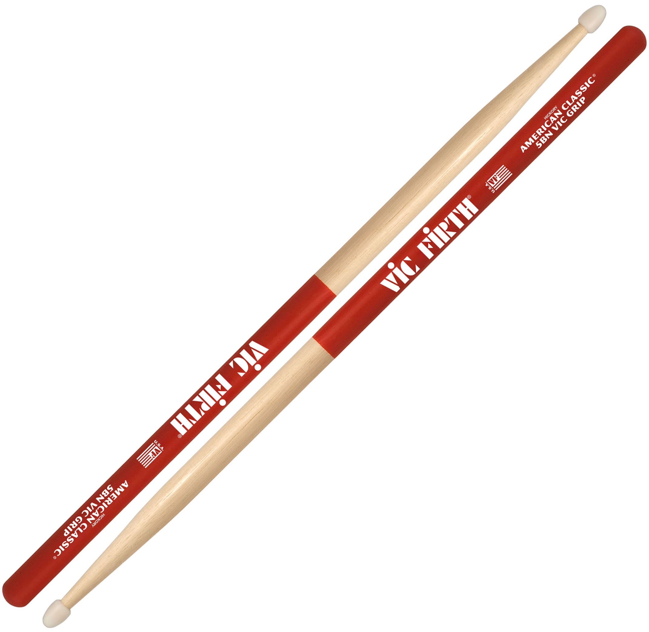 Vic Firth American Classic 5A Nylon Vic Grip Drum Sticks 