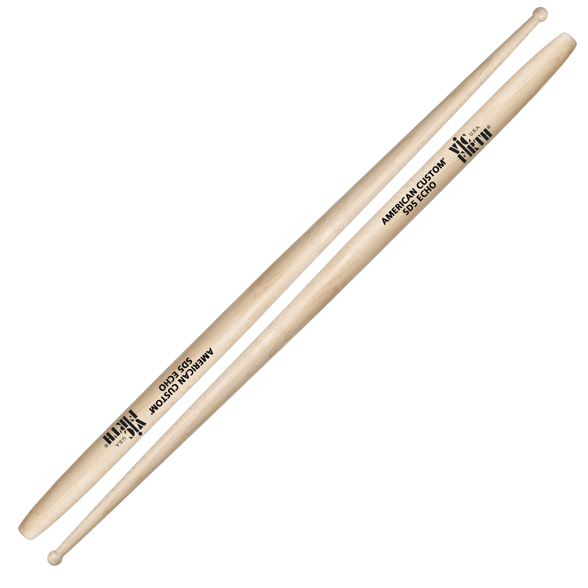 Vic Firth American Custom SD5 Echo Wood Tip Drum Sticks 