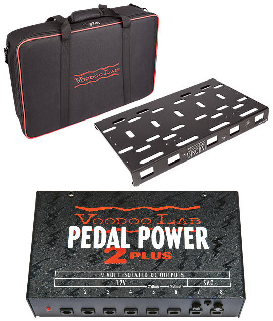 Voodoo Lab Dingbat Medium Powered Pedalboard Package with Pedal Power 2 Plus