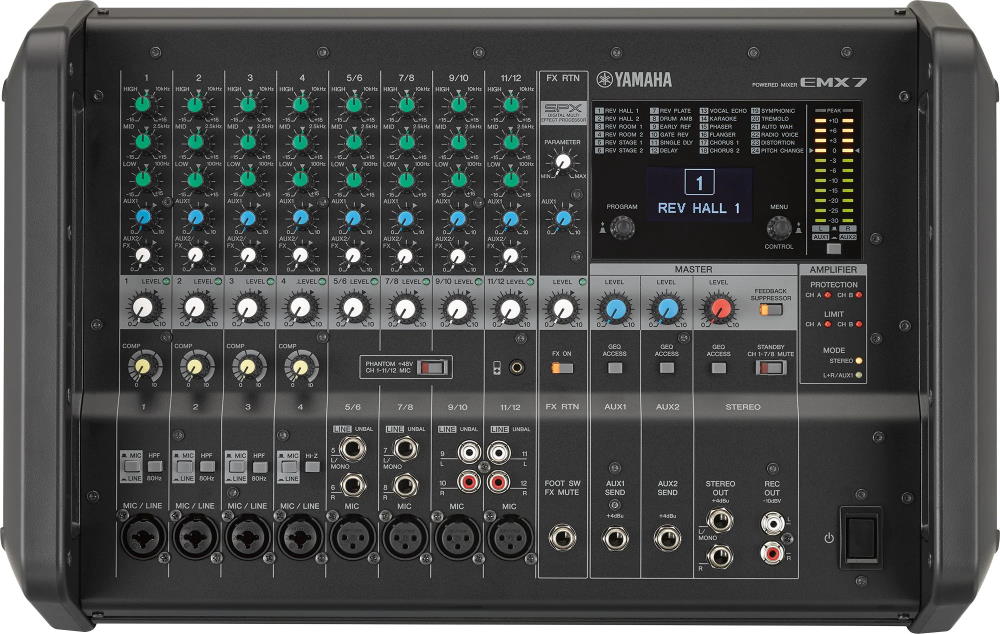 Yamaha EMX7 12-Channel 1420W Powered Mixer