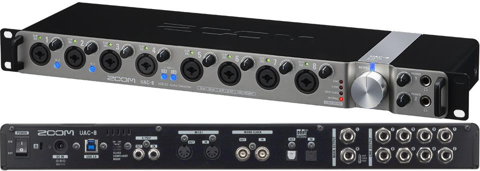 Zoom UAC-8 USB 3.0 Audio Interface - 8 Analog Inputs