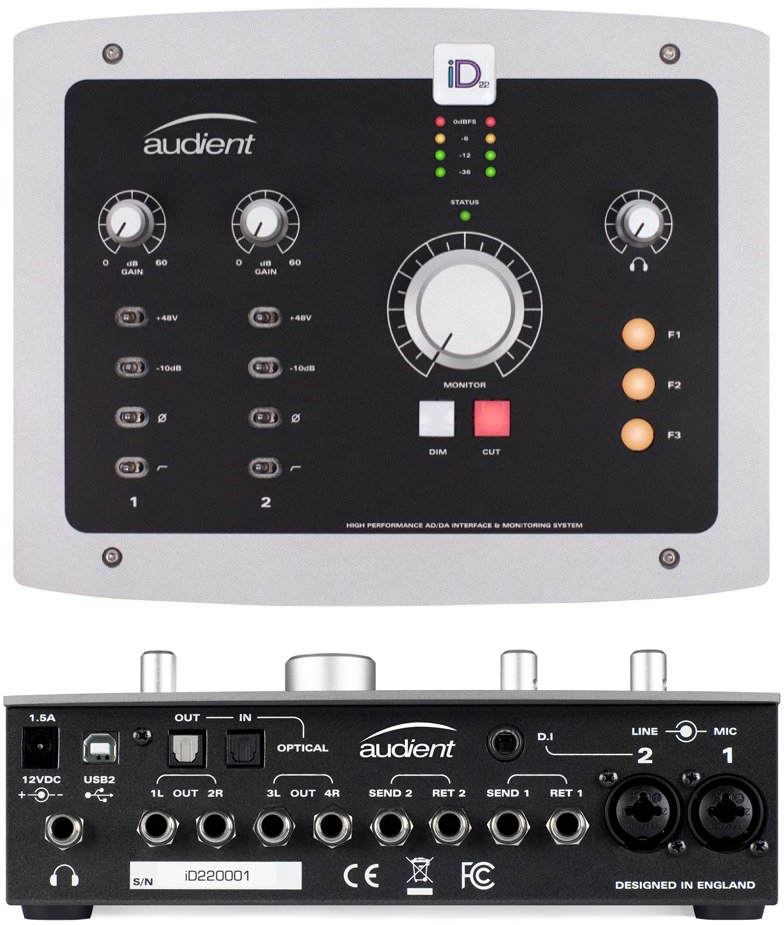 Audient iD22 10-Channel USB Audio Interface
