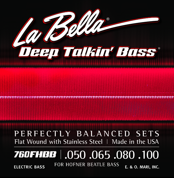 La Bella 760FHBB Beatle Bass Flatwound Bass Guitar Strings
