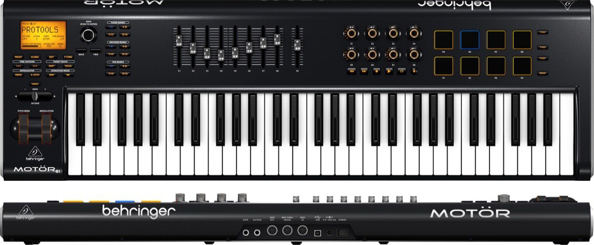 Behringer MOTÖR 61 61-Key MIDI Keyboard Controller