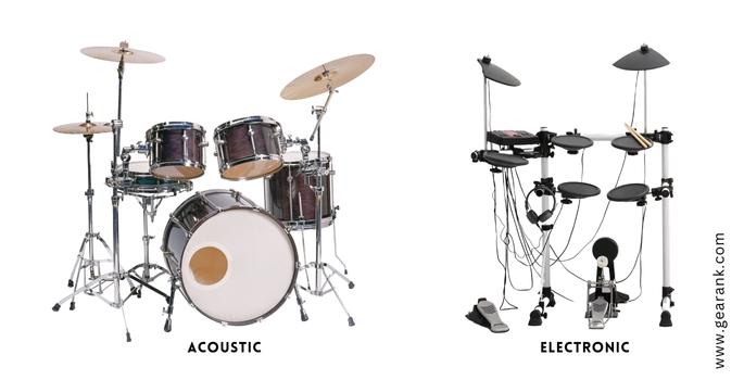 Acoustic Drums and Electronic Drum Kits
