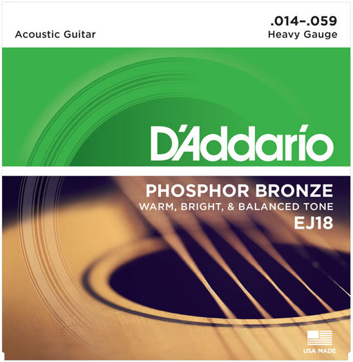 D'Addario EJ18 PB Heavy Acoustic Guitar Strings