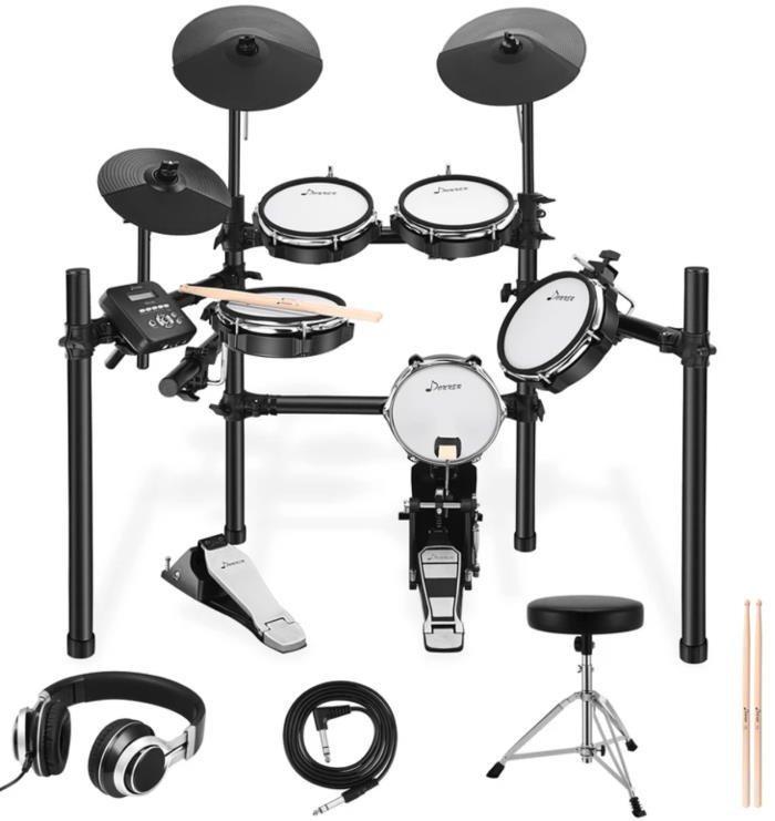 Donner DED-200 8-pc Mesh Head Electronic Drum Set