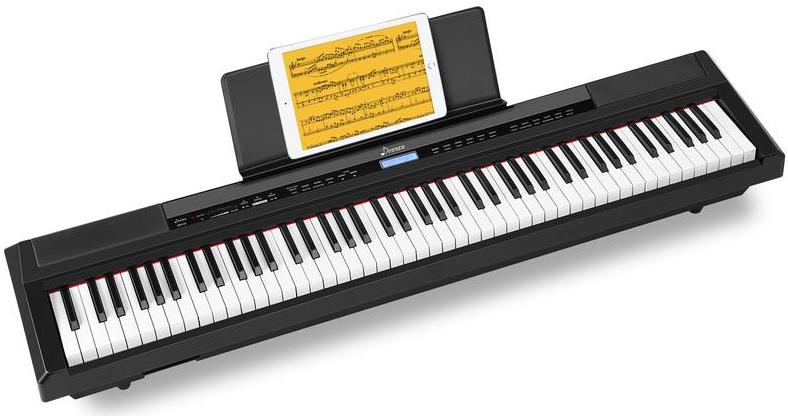 Donner DEP-20 Beginner Digital Piano 88 Key Full Size Weighted Keyboard & DSP-002 Sustain Pedal 