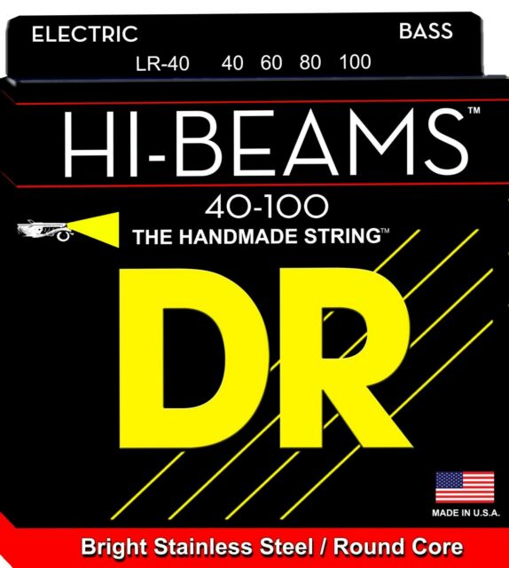 DR Strings LR-40 Hi-Beam Stainless Steel Bass Strings