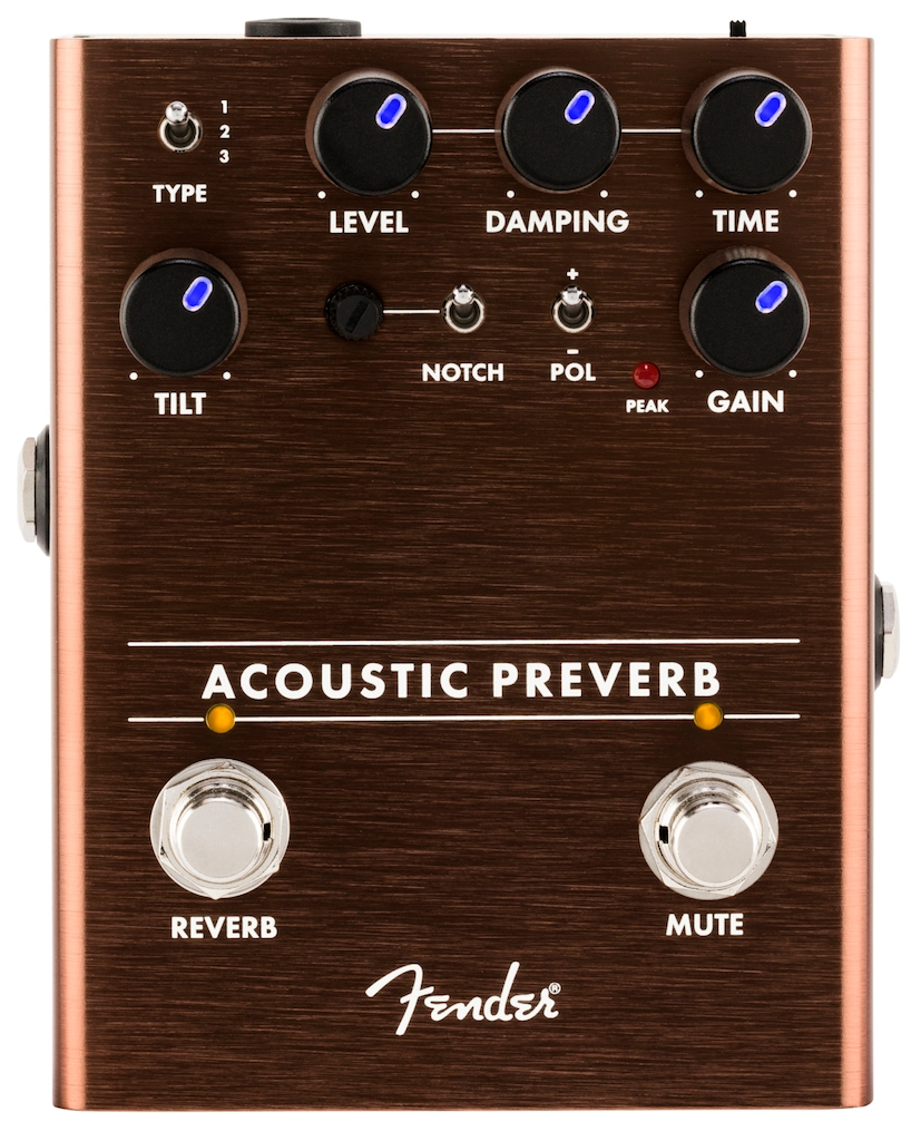 Fender Acoustic Preverb Preamp and Reverb Pedal