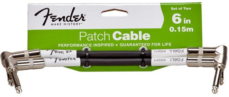 Fender Performance Series Guitar Patch Cable 6" 2-Pack