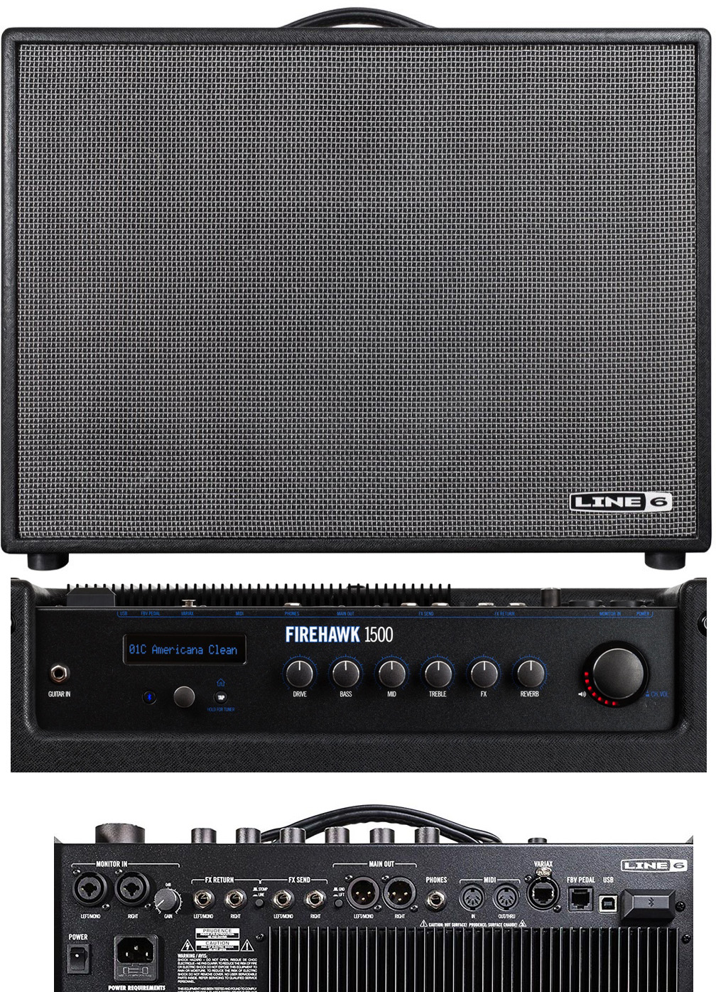 Line 6 Firehawk 1500 Guitar Modeling Amplifier 1500W
