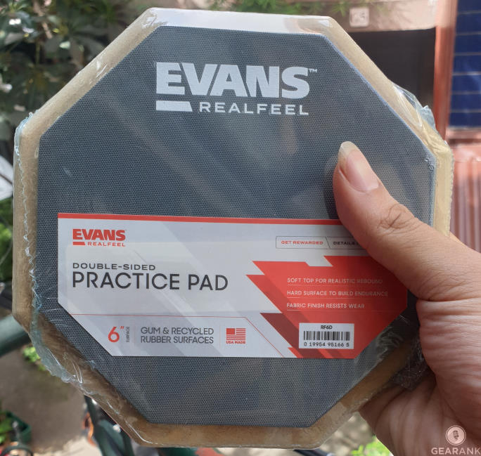 Review: Evans RealFeel RF6D 6 2-Sided Drum Practice Pad
