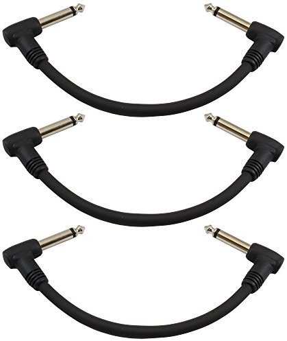 GLS Audio Guitar Patch Cable 6" 3-Pack