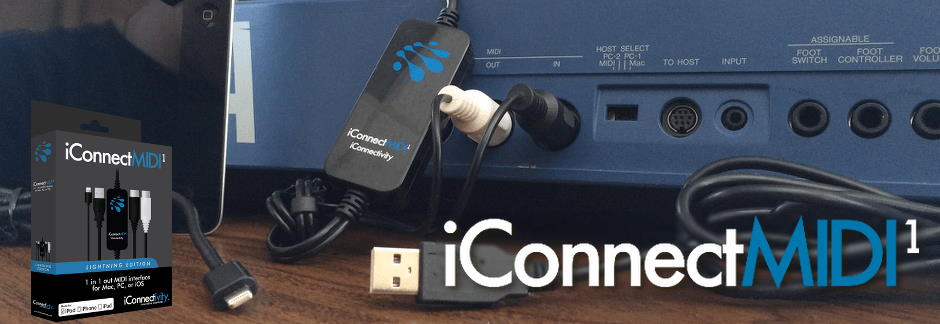 iConnectivity iConnectMIDI1 1 in 1 out MIDI interface