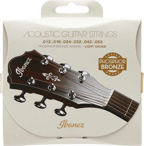 Ibanez IACSP6C Phospher Bronze Coated Acoustic Guitar Strings (Light)