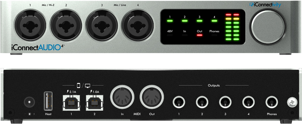 iconnectAUDIO4+ 4-Channel USB Audio Interface
