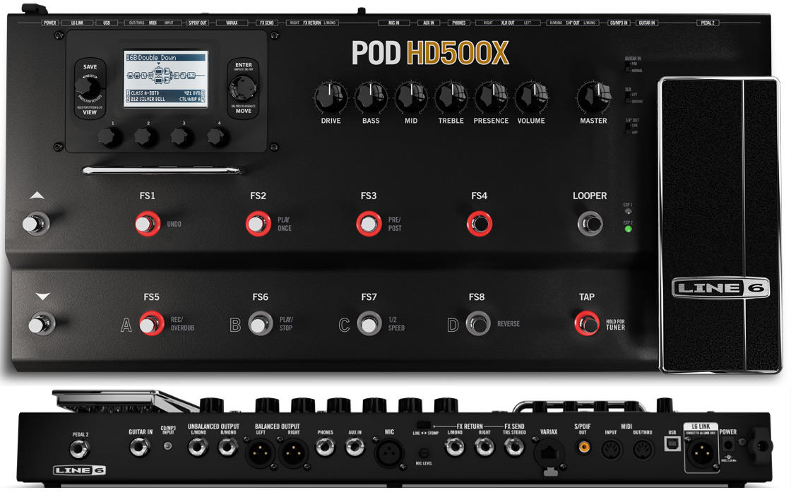 Line 6 POD HD500X Guitar Multi-Effects Processor | Gearank