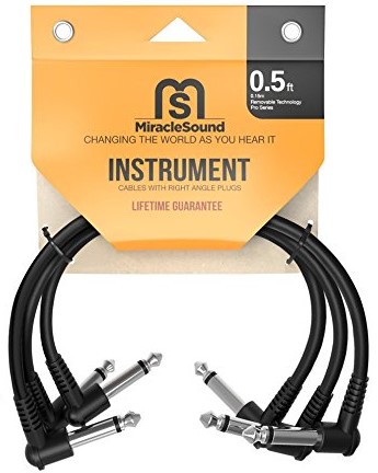 Miracle Sound Guitar Patch Cable 3-pack
