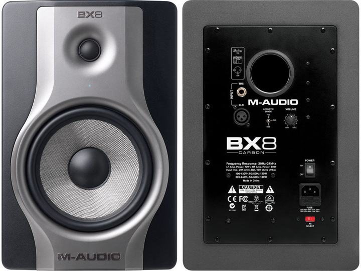 M-Audio BX8 Carbon 130W 8" Powered Studio Monitor