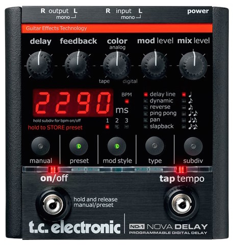 TC Electronic ND-1 Nova Digital Delay Pedal
